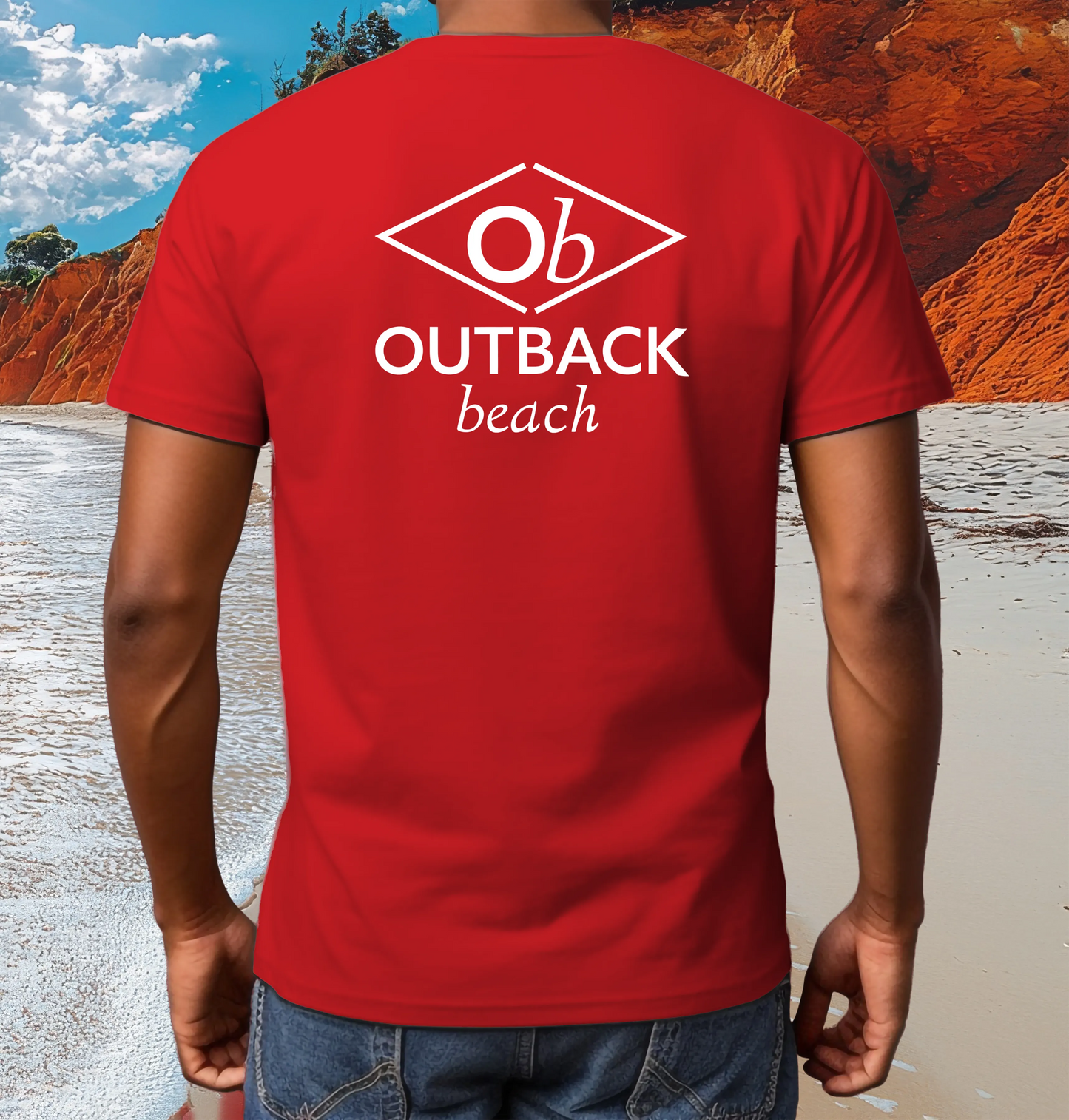OUTBACK beach Premium Cotton T-Shirt