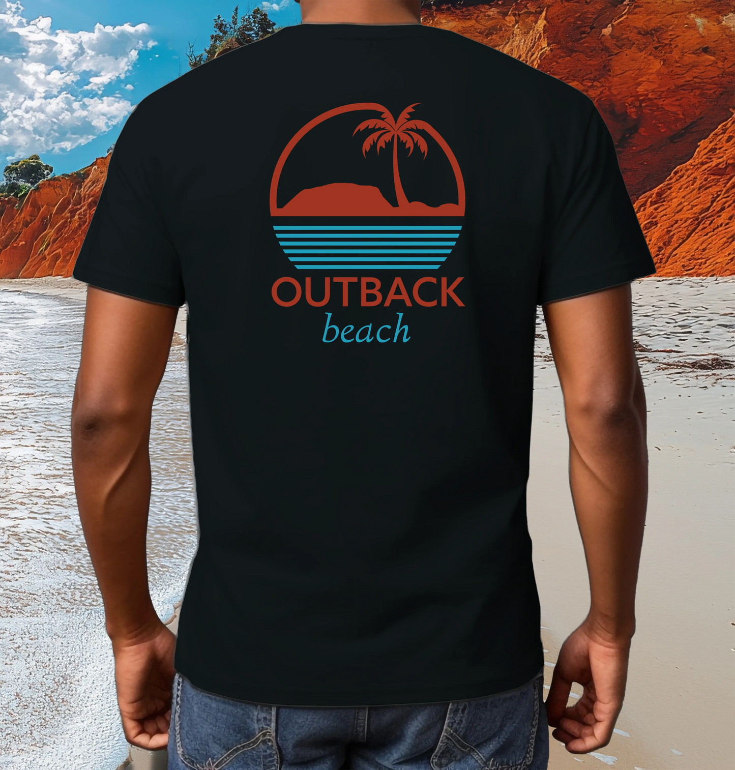 OUTBACK beach Premium Cotton T-Shirt