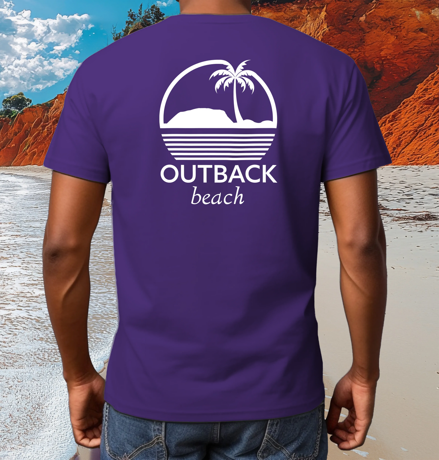 OUTBACK beach Premium Cotton T-Shirt