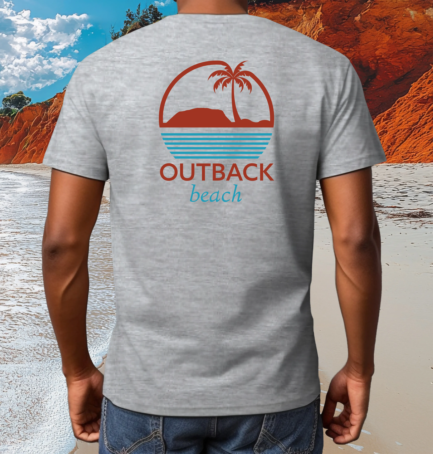 OUTBACK beach Premium Cotton T-Shirt