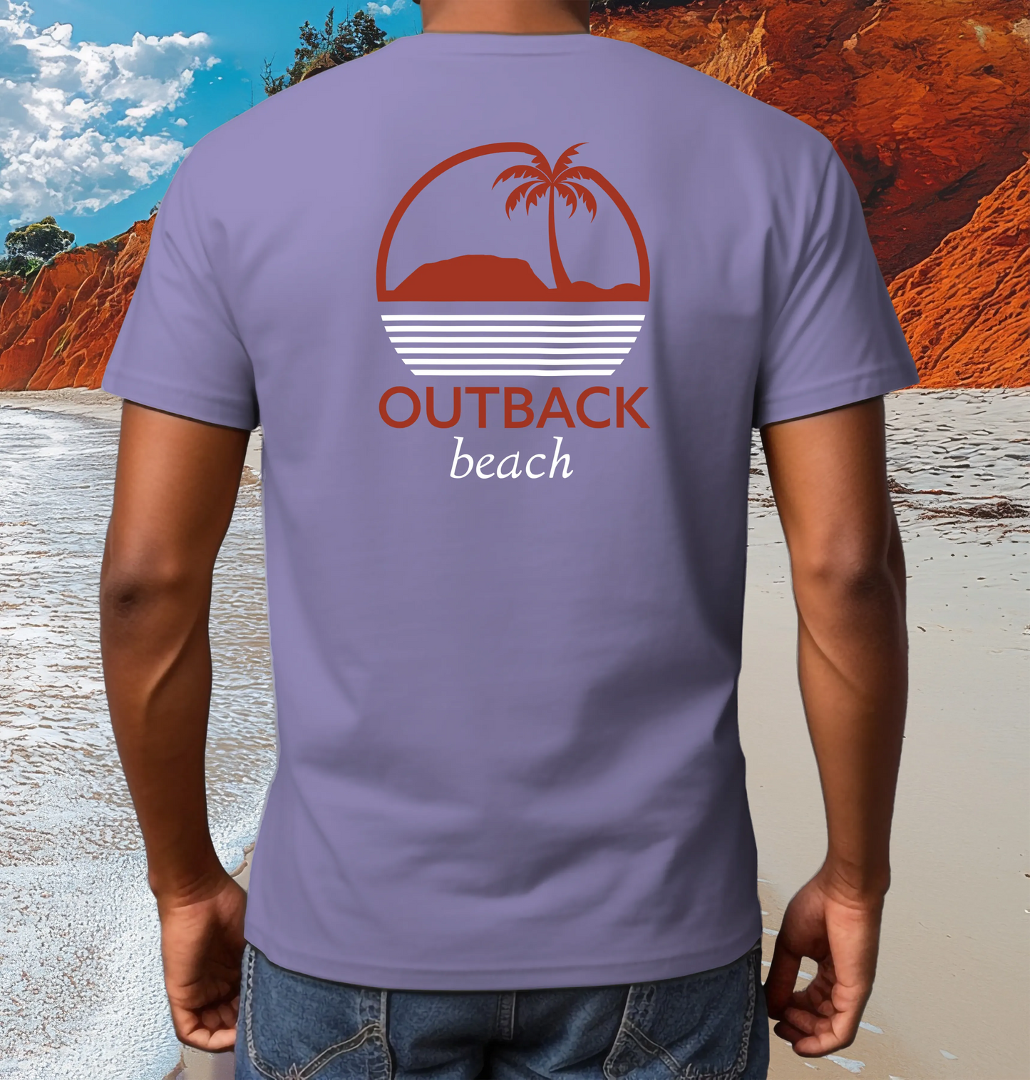 OUTBACK beach Premium Cotton T-Shirt