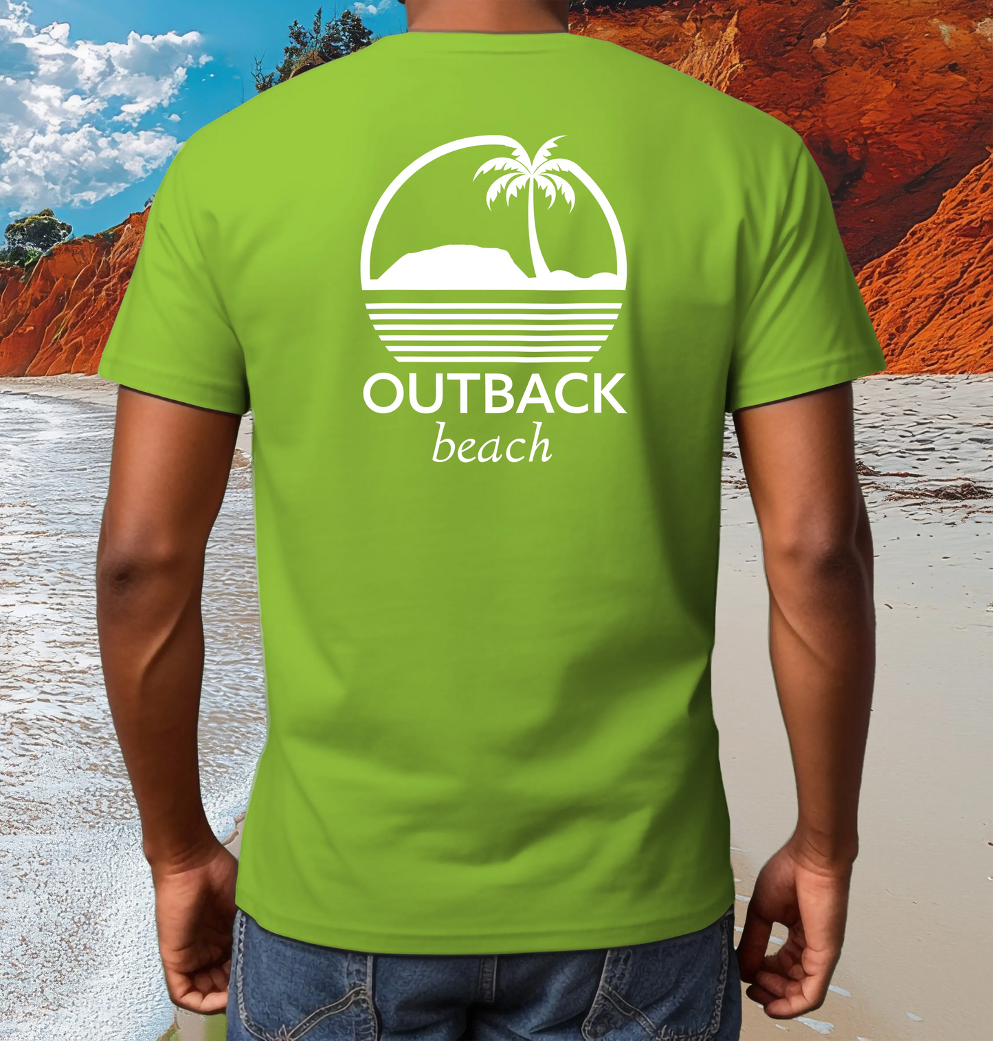 OUTBACK beach Premium Cotton T-Shirt