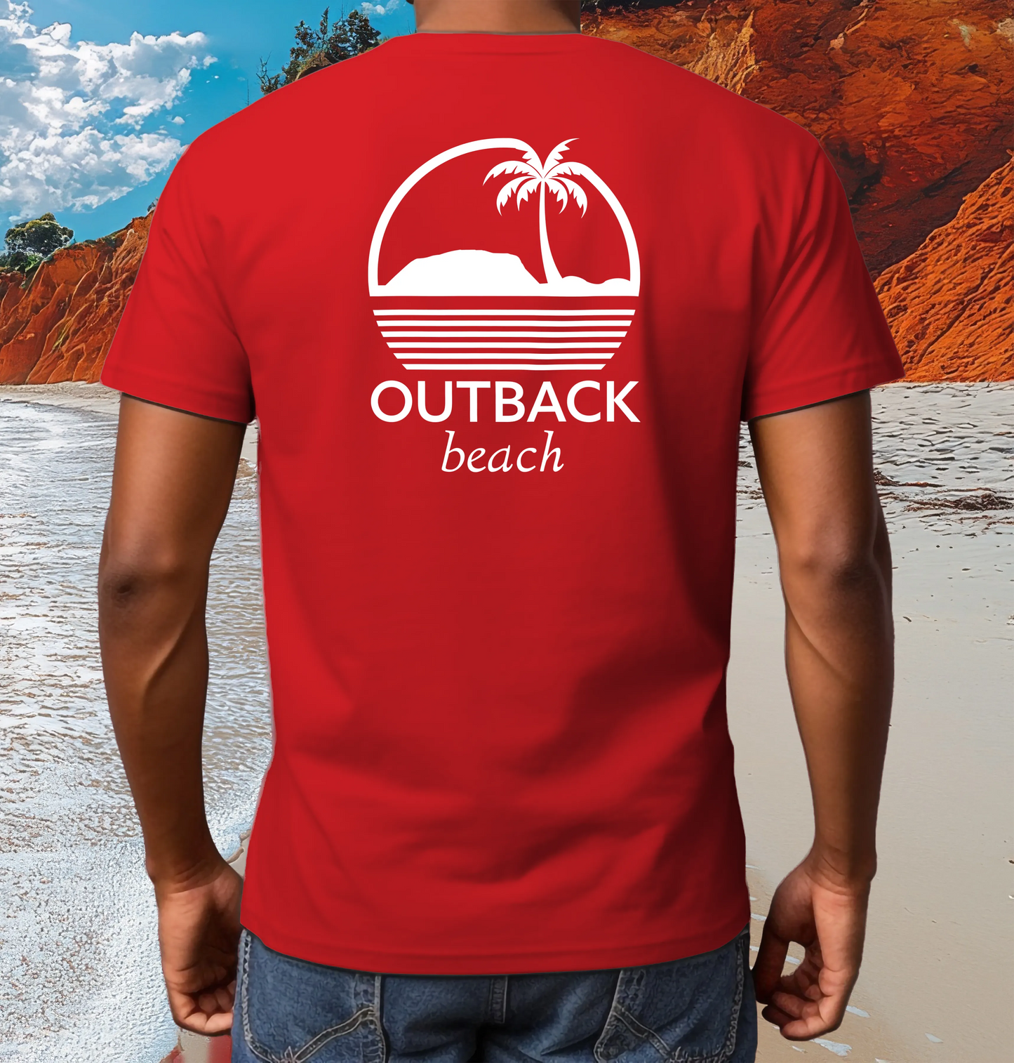 OUTBACK beach Premium Cotton T-Shirt