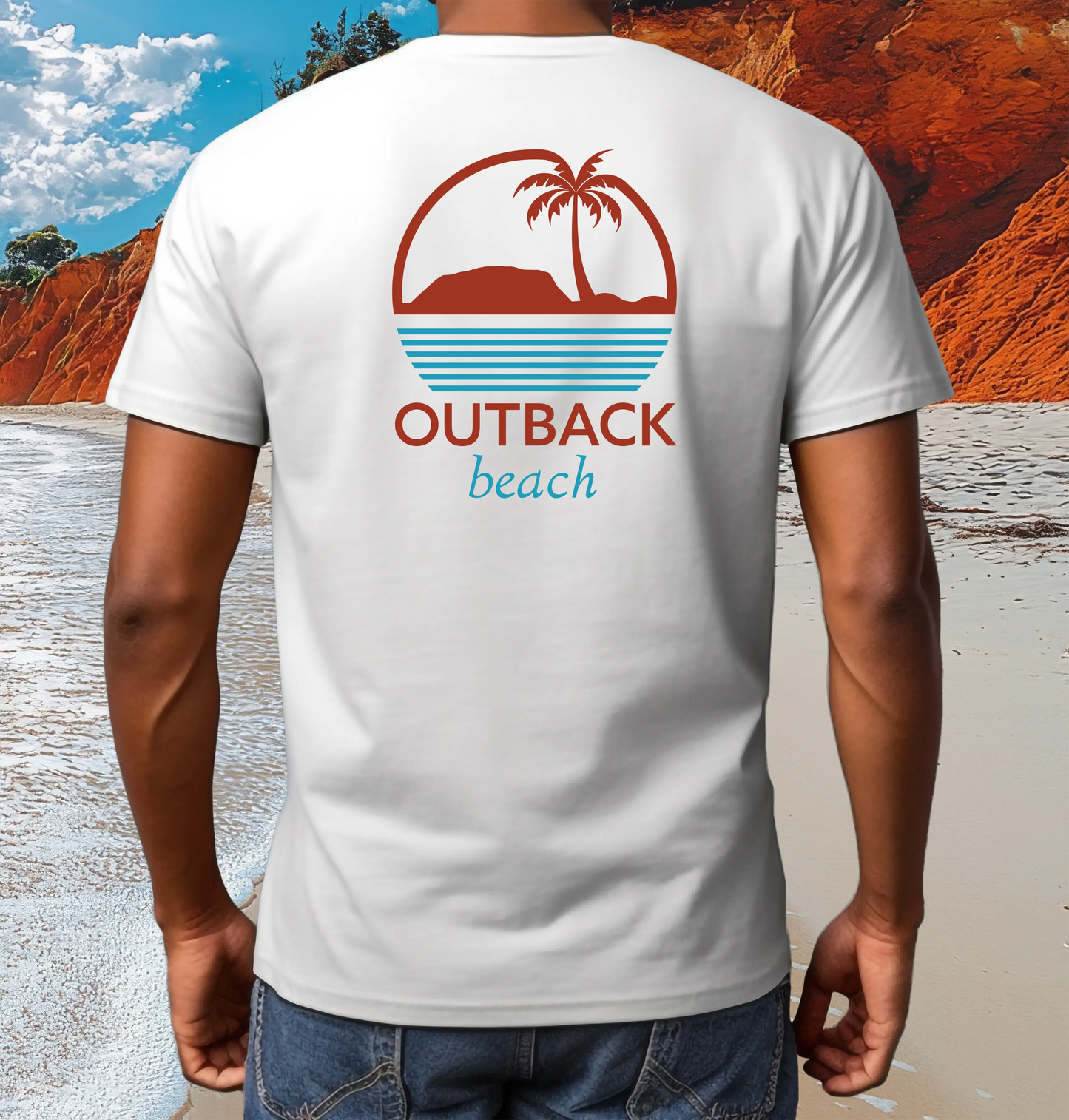 OUTBACK beach Premium Cotton T-Shirt