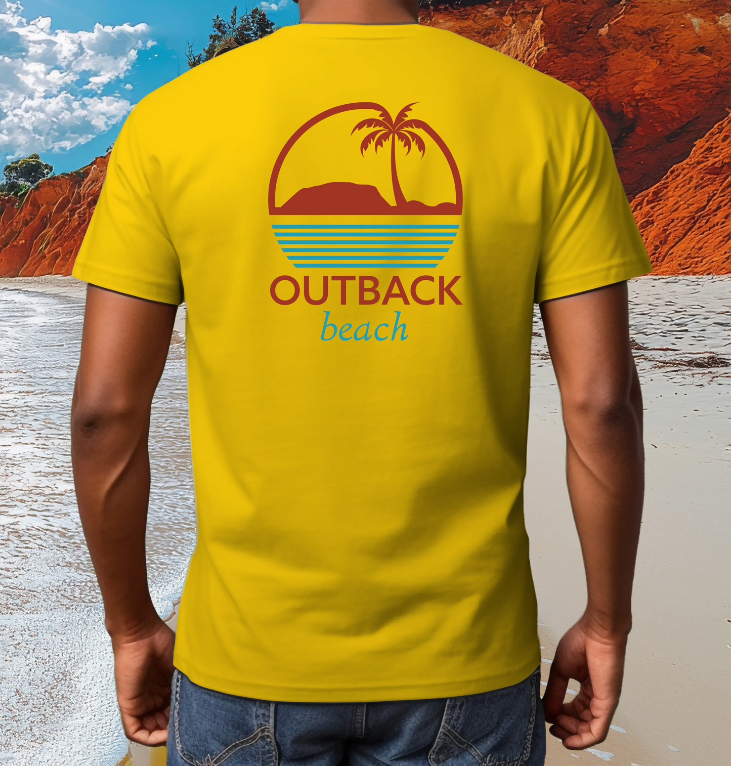OUTBACK beach Premium Cotton T-Shirt