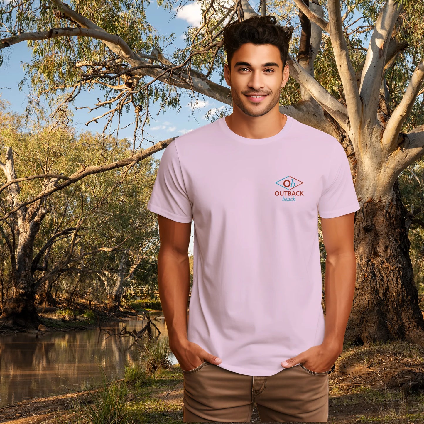 OUTBACK beach Premium Cotton T-Shirt